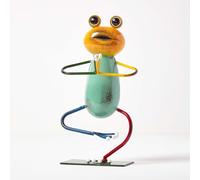 Homescapes Metal Half Tree Yoga Frog, 29 cm Tall