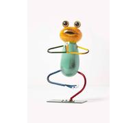 Homescapes Metal Half Tree Yoga Frog, 29 Cm Tall Multi One Size