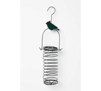 Homescapes Metal Hanging Bird Feeder with Bird Decoration, Wren in Green Homescapes Green