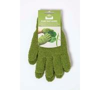 Homescapes Microfibre Dusting Gloves for Artificial Plants, Green Homescapes Green