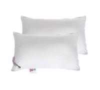 Pair of Extra Filled Microfibre Pillows Medium Firm Support Luxury Hotel Quality
