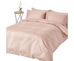 Homescapes Mink Beige Egyptian Cotton Duvet Cover With One Pillowcase 1000 Tc, Single