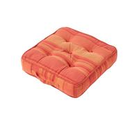 Homescapes Morocco Striped Cotton Floor Cushion Terracotta
