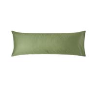 Homescapes Moss Green Organic Cotton Housewife Pillowcase 400 Tc, Body Pillowcase