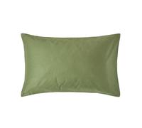 Homescapes Moss Green Organic Cotton Housewife Pillowcase 400 Tc, Standard