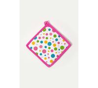 Homescapes Multi Colour Polka Dot Cotton Pot Holder Homescapes Multicolor