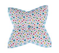 HOMESCAPES Multi-coloured Star Floor Cushion Large Decorative Children’s & Garden Seat Pad with Star Pattern, Pre-Filled 100% Cotton Indoor and Outdoor Cushion, 48cm