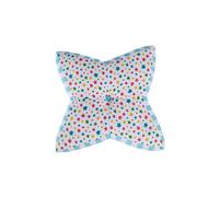 HOMESCAPES Multi-coloured Star Floor Cushion Large Decorative Children’s & Garden Seat Pad with Star Pattern, Pre-Filled 100% Cotton Indoor and Outdoor Cushion, 48cm