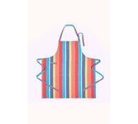 Homescapes Multi Colour Stripe Cotton Apron Multi
