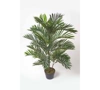 Homescapes Artificial Green Handcrafted Multi-Stem Palm Tree In Pot, 120 Cm