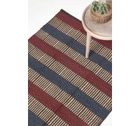 (120 x 180 cm) Multicolour Striped Jute Rug