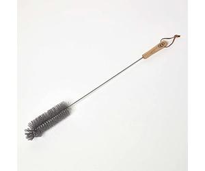 HOMESCAPES Multipurpose Cleaning Brush Silo Bottle Cleaning Brush 58 cm Long Wire Brush with Wooden Handle