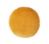 Homescapes Mustard Velvet Cushion, 40 Cm Round