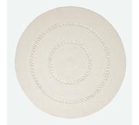 Homescapes Natural Crochet Braided Rug 150Cm Round