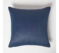 Homescapes Navy Blue Herringbone Chevron Cushion Cover Cover
