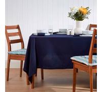 Homescapes Navy Blue Tablecloth 137 X 178 Cm