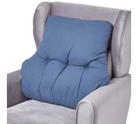 Homescapes Navy Cotton Back Support Cushion
