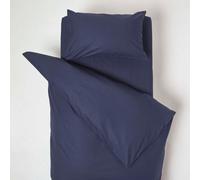 Homescapes Navy Cotton Cot Bed Duvet Cover Set 200 Thread Count