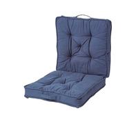 Homescapes Navy Cotton Travel Support Booster Cushion