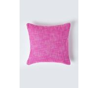 Homescapes Nirvana Cotton Cushion Cover In Pink Pink 45cm x 45cm