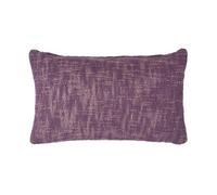 HOMESCAPES Mauve Dark Purple 12 x 20 Inch Nirvana Pure Slub Cotton Cushion Cover Coordinating with Matching Throws and Bedspreads