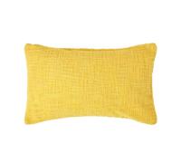Homescapes Nirvana Cotton Yellow Rectangular Cushion Cover, 30 X 50 Cm