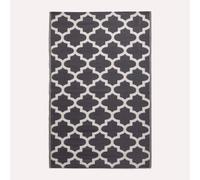 Homescapes Nola Geometric Black & White Outdoor Rug, 240 X 300 Cm