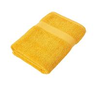 HOMESCAPES Ochre Yellow Turkish Cotton Bath Sheet Super Soft Thick & Absorbent 500 GSM Towel Heavy Weight for everyday Luxury
