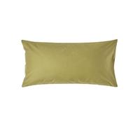 Homescapes Housewife Pillowcase Premium 1000 TC Egyptian Cotton Sateen Weave King Size Olive Green