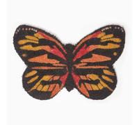 HOMESCAPES Orange Butterfly Door Mat Coir Anti-Slip Doormat for Indoor and Outdoor Use W 60 x H 40 cm