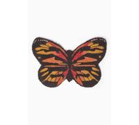 Homescapes Orange Butterfly Coir Doormat Orange