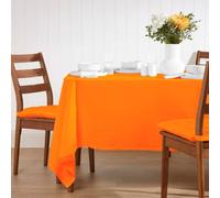 Homescapes Orange Tablecloth 137 X 228 Cm