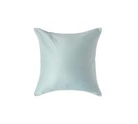 HOMESCAPES Organic 400 TC Egyptian Cotton Sateen Pillowcase, European Size - Blue - 40 x 40 cm