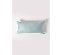 Organic Cotton Continental Pillowcase 400 TC, 40 x 80 cm Homescapes Duck Egg Blue One Size