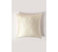 Homescapes Organic Cotton Continental Pillowcase 400 Tc, 80 X 80 Cm In Cream Cream One Size