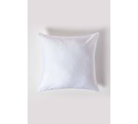 Homescapes Organic Cotton Continental Pillowcase 400 Tc, 80 X 80 Cm In White White One Size