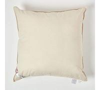 HOMESCAPES Organic Cotton Cushion Pad 70 x 70 cm (28” x 28”) Inner Insert with Super Microfibre Hypoallergenic Synthetic Filling Machine Washable