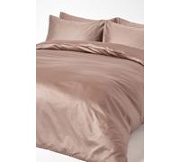 Homescapes Brown Organic Cotton Duvet Cover Set 400 Thread Count, King