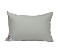 HOMESCAPES - Organic Cotton Pillow - 19″ x 29″ Inch / 48 x 74 cm - Washable at Home - Pure Cotton Insert with Luxury Microfibre Filling