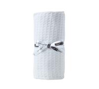 Homescapes Organic Cotton Waffle Baby Blanket White, 125 X 150 Cm