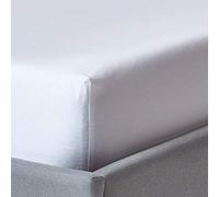 HOMESCAPES Organic Cotton White Fitted Sheet (12”) Super King Size 400TC 600 Thread Count Equivalent Bed Sheet with Fully Elasticated Skirt