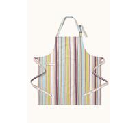 HOMESCAPES - Pure Cotton Unisex Apron with Pocket - Osaka Green 80 x 85 cm - Fully Coordinated Washable Kitchen Linen