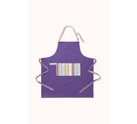 Homescapes Osaka Purple Stripe Cotton Apron Purple