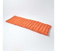 Homescapes Outdoor Bench Cushion Burnt Orange, 3 Seater Garden Seat Pad Cushion 143Cm Wide For Furniture, Kitchen, Dining & Indoor