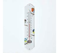 HOMESCAPES Outdoor Thermometer with Bird Design