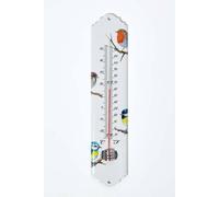 HOMESCAPES Wall Thermometer Indoor Outdoor Use, Accurate & Weatherproof Garden Thermometers for Measuring Weather Temperature, Stylish Birds Design, Ideal for Home, Gardens, Patio & Conservatories