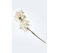 HOMESCAPES Artificial Single Stem Pink Cherry Blossom 78 cm Faux Silk Flower for Bouquet or Floral Arrangement