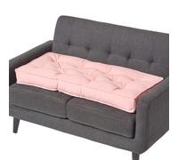 Homescapes Pink Cotton 2 Seater Booster Cushion