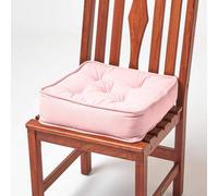 Homescapes Pink Cotton Dining Booster Cushion