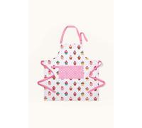 HOMESCAPES - Pure Cotton Unisex Apron with Pocket - Cup Cakes - Pink Blue - 80 x 85 cm - Fully Coordinated Washable Kitchen Linen